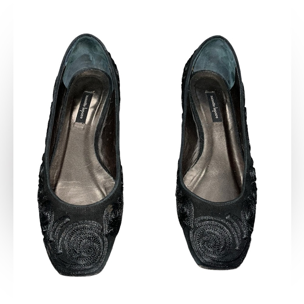 Vintage Nanette Lepore Black with piping Size 7.5 - Picture 4 of 7